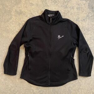 Nike Golf Therma-FIT Jacket Womens Medium Black Fleece Full Zip Southern Hills